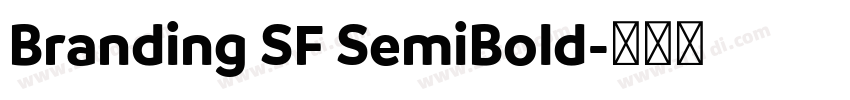 Branding SF SemiBold字体转换